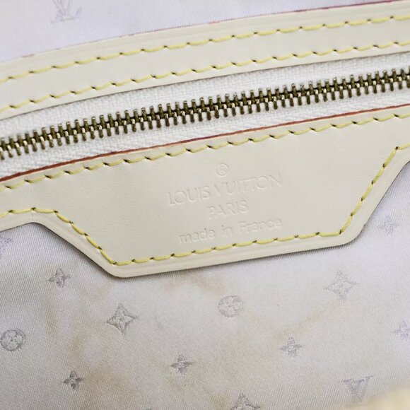 LOUIS VUITTON Suhali Lockit PM Hand Tote Bag White Gold France M91887 34SH945 - Picture 6 of 16